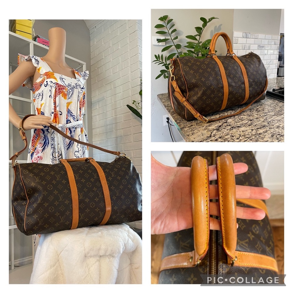 louis vuitton keepall bandouliere 55 , 1000% authentic.